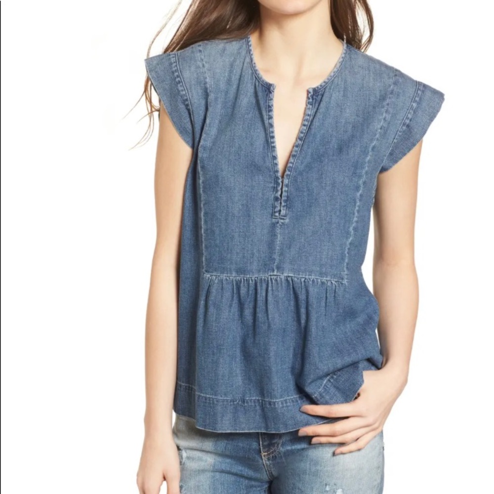 AG
🔥HP Trista V-neck Sleeveless Denim Top 🔥